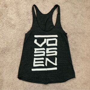 Vossen Wheels dark grey racerback tank top size XS
